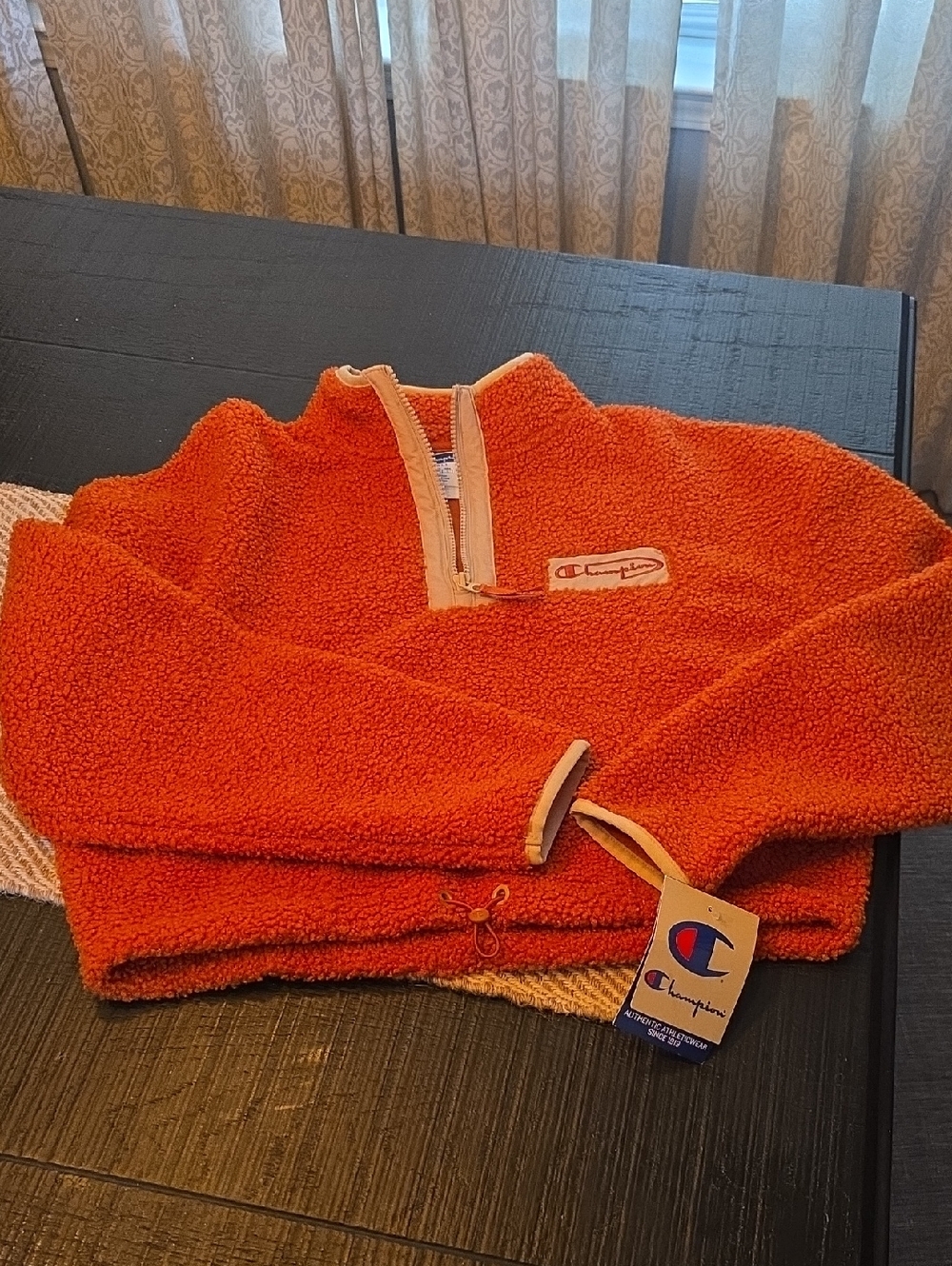 Champion Orange Crop Pullover NWT